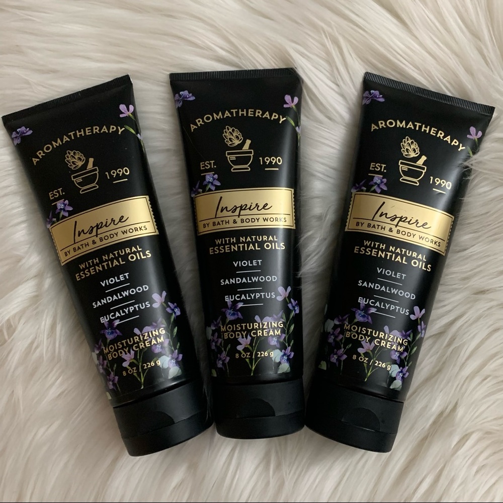 Bath and Body Works Aromatherapy Inspire Body Cream x3